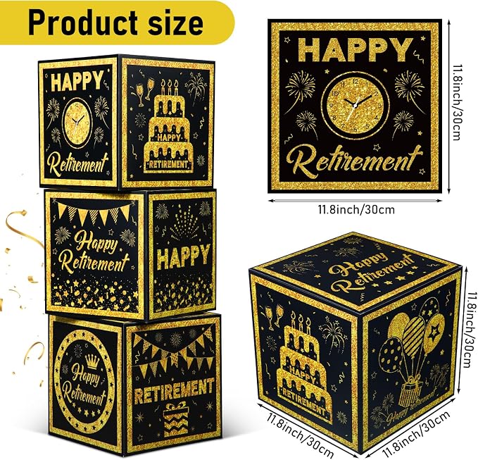 Affrolling 6 Pcs Retirement Party Decorations Boxes - Image 4