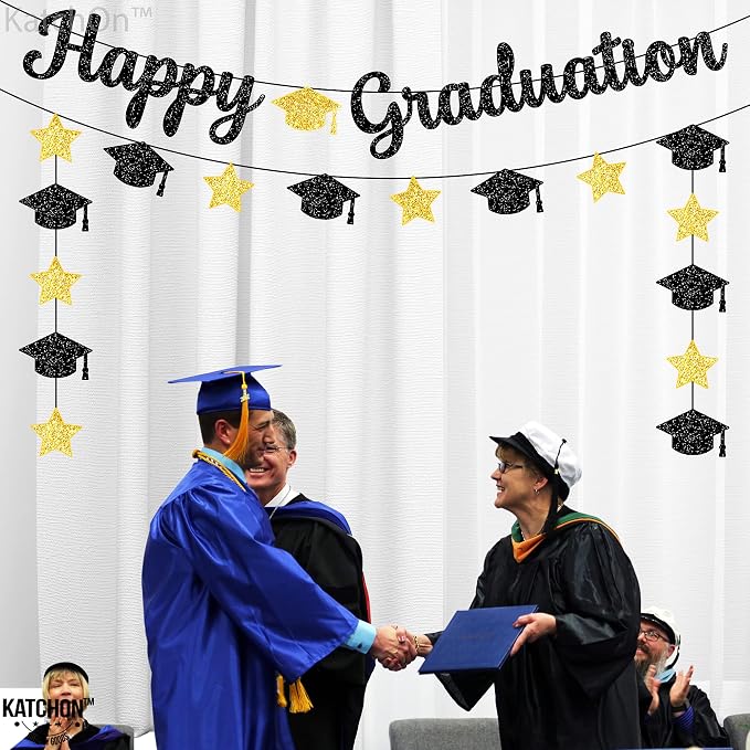 KatchOn Glitter Happy Graduation Banner | No DIY, Pre-Strung, 2026 Graduation - Image 6