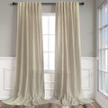 Burlywood Birch Taupe Beige Linen Curtains 96 Inches Long by Pitalk