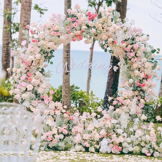 Round Backdrop Stand 5FT Gold Metal Circle Balloon Arch Frame | Metal Circle - Image 8