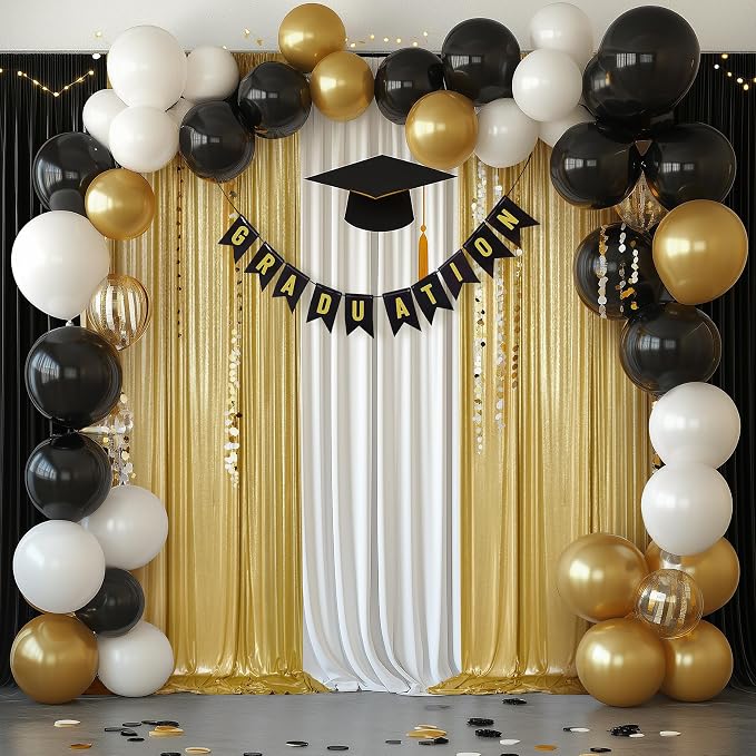 Outpain 30x10ft Gold Sequin Backdrop Curtains, Wrinkle Free Glitter Backdrop - Image 6