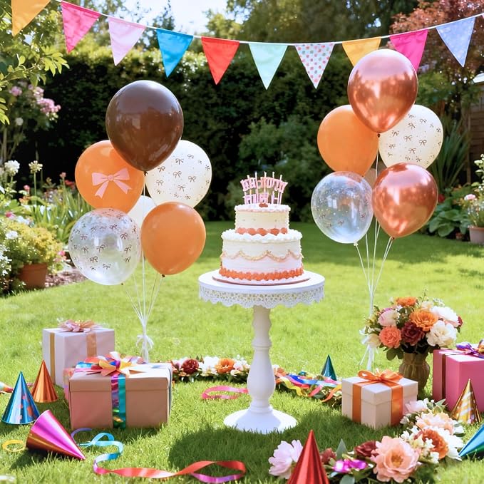 Brown Bow Balloons, Neutral Brown Balloons 50pcs 12 Inch Dark Coffee Tan - Image 6