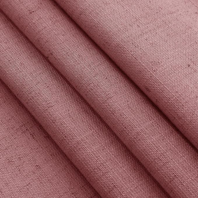Canyon Rose Linen Curtains 80 Inch Length - Image 8