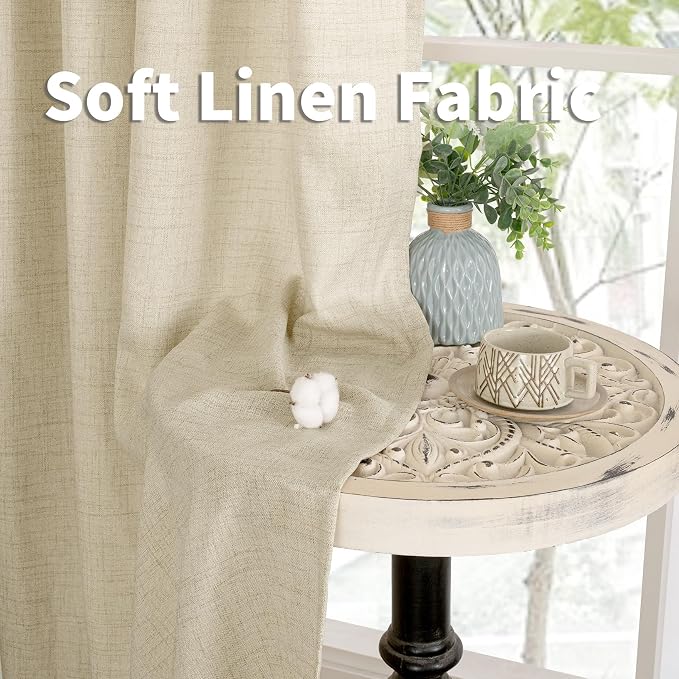 YoungsTex Linen Curtains 95 Inch Length - Image 6