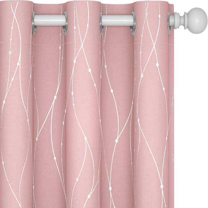 Deconovo Living Room Curtains 63 Inches Long, Thermal Insulated, Room Darkening by Unknown
