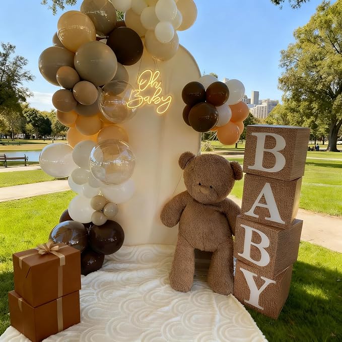 Brown Balloons, 12 Inch 50 Pcs Thick Neutral Western Cowboy Latex Balloon | - Image 7