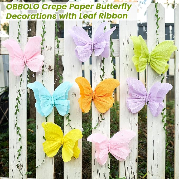 3D Hanging Butterfly Decorations, Colorful Butterfly Birthday Party Decorations - Image 2