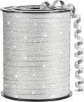 Green Curling Ribbon, 500 Yards, 1/5 Inch | Glitter, by CLUEWR
