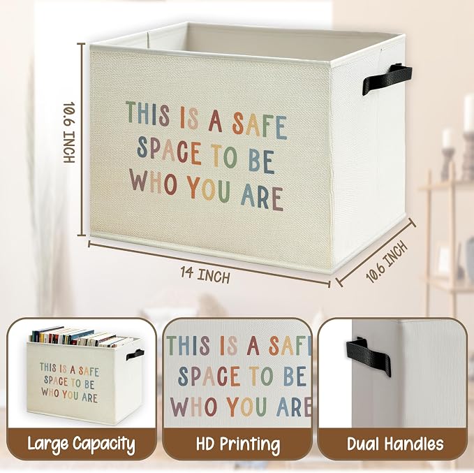 Boho Inspirational Mental Health Storage Basket - Image 5