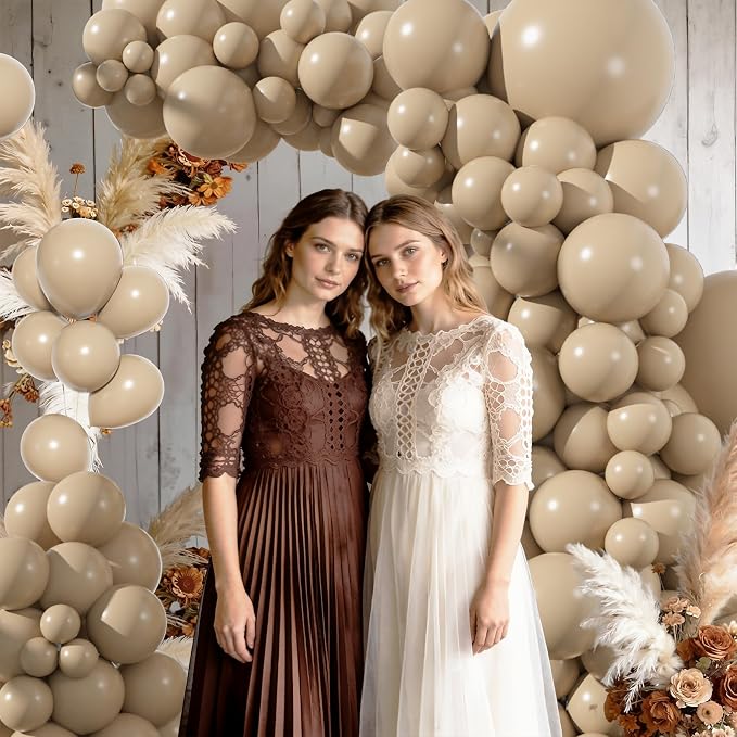 Amandir 153pcs Light Brown Balloons Arch Garland Kit Different Sizes | 18 12 10 - Image 6