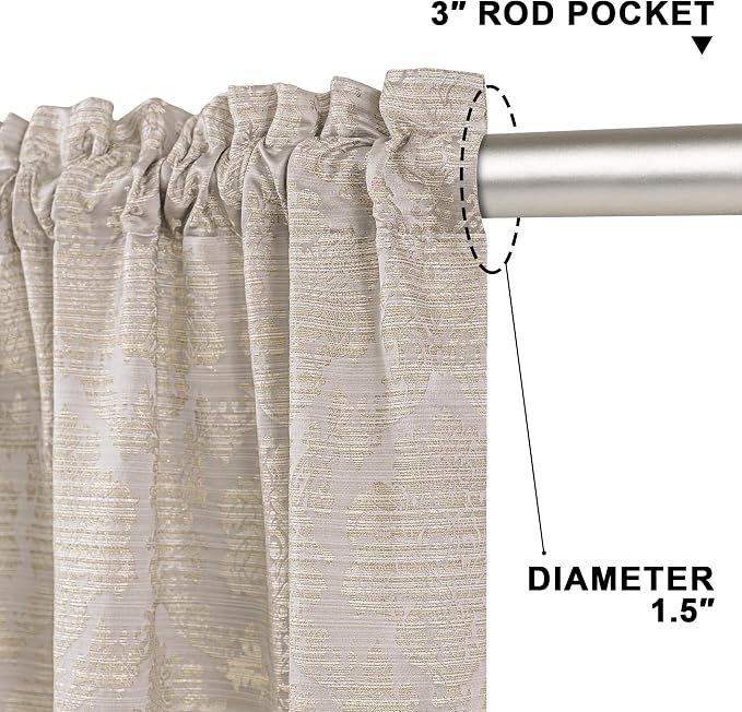 Loom and Mill Damask Floral Curtains - Image 5