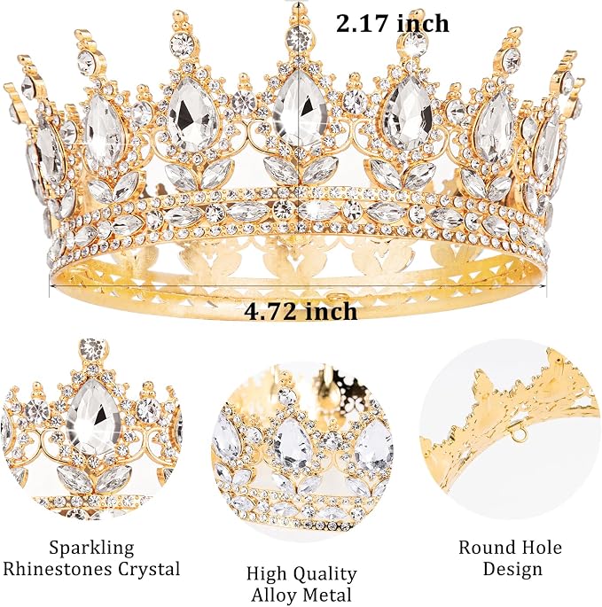 Fesciory Birthday Crown for Women, Adult Fit, Coming of Age Gifts & Halloween - Image 5