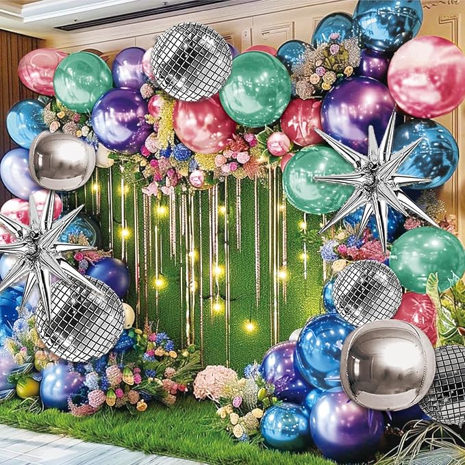 Metallic Balloon Garland Arch Kit, - Image 4
