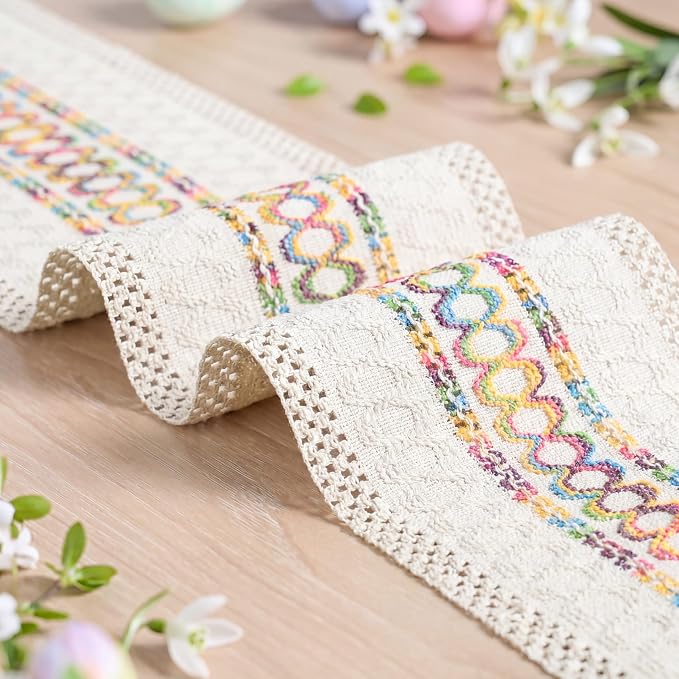 Artoid Mode Colorful Farmhouse Rustic Table Runner 12x120 Inch | Holiday Hollow - Image 6
