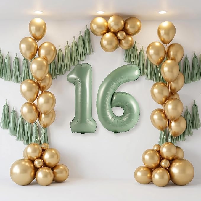 YPSelected 32 Inch Large Foil Helium Number Balloon Birthday Wedding Party 0-9 - Image 5