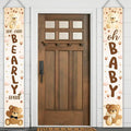 We Can Bearly Wait Baby Shower Decorations 2Pcs Bear Baby Shower Porch Sign by umoni