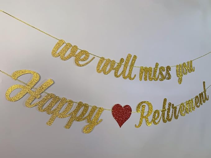 Tinbax Happy Retirement Banner and We Will Miss You Banner - Image 3
