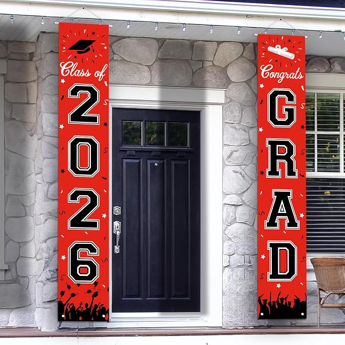2026 Graduation Decorations, Graduation Banner Class of 2026, Hanging by AkeRock