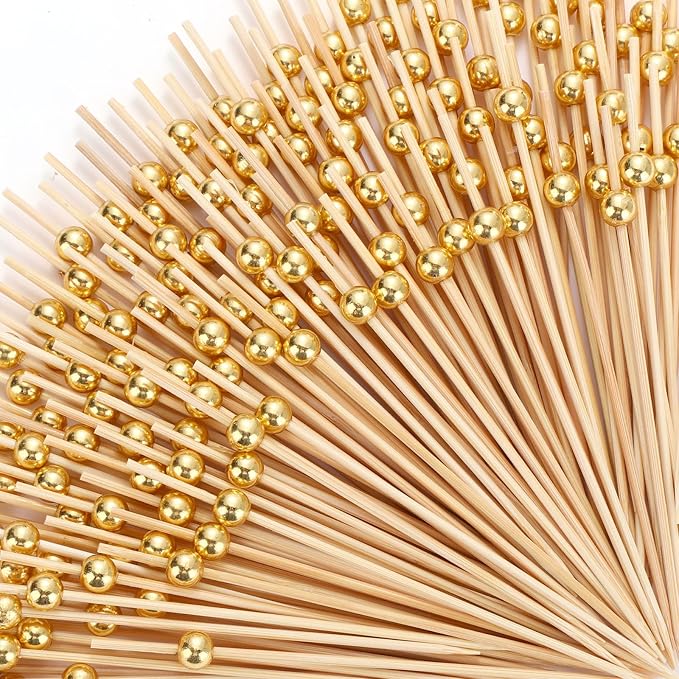 Reallnaive 600 Pcs Cocktail Pick Pearl Fancy Toothpick by Unknown