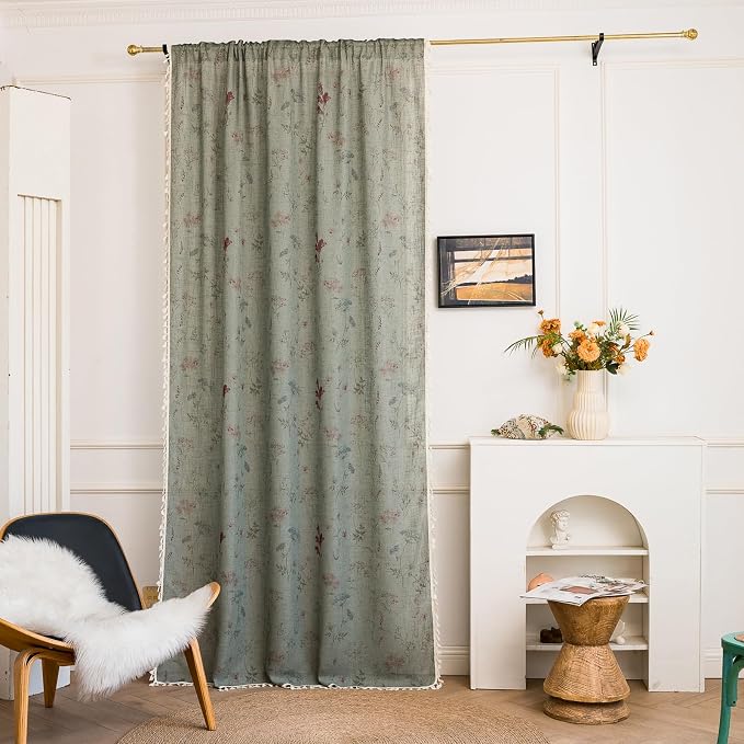 ENJOYBRIDAL Floral 96 Inch Curtains - Image 4