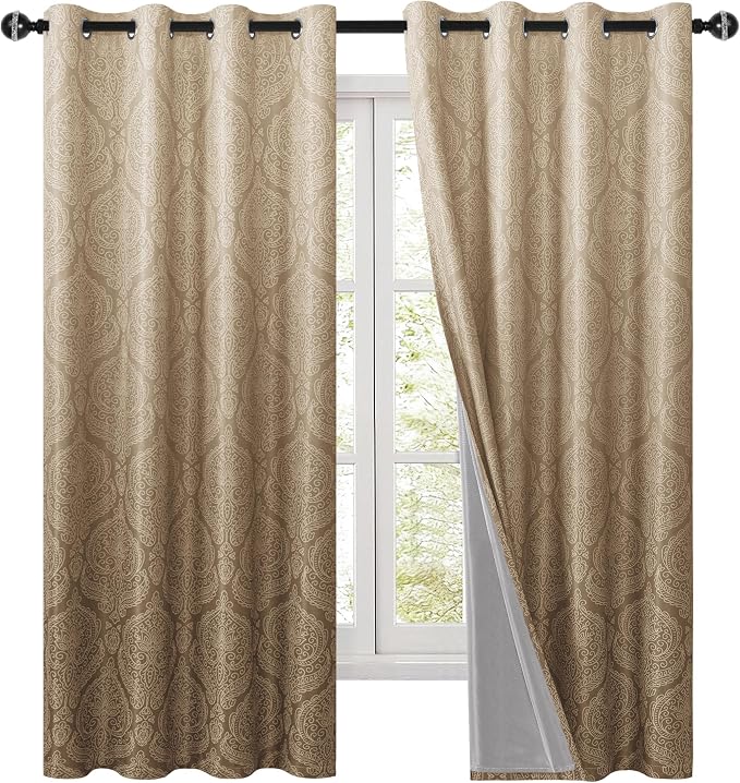 DWCN 100% Blackout Curtains for Bedroom 63 Inch Long - Image 8