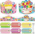 WorldBazaar Birthday Crowns for Kids Classroom 36 Pack | Happy birthday hats by WorldBazaar