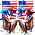 Zhanmai 12 Pcs Patriotic Eagle Foil Balloons American Party Decorations | Flag by Zhanmai