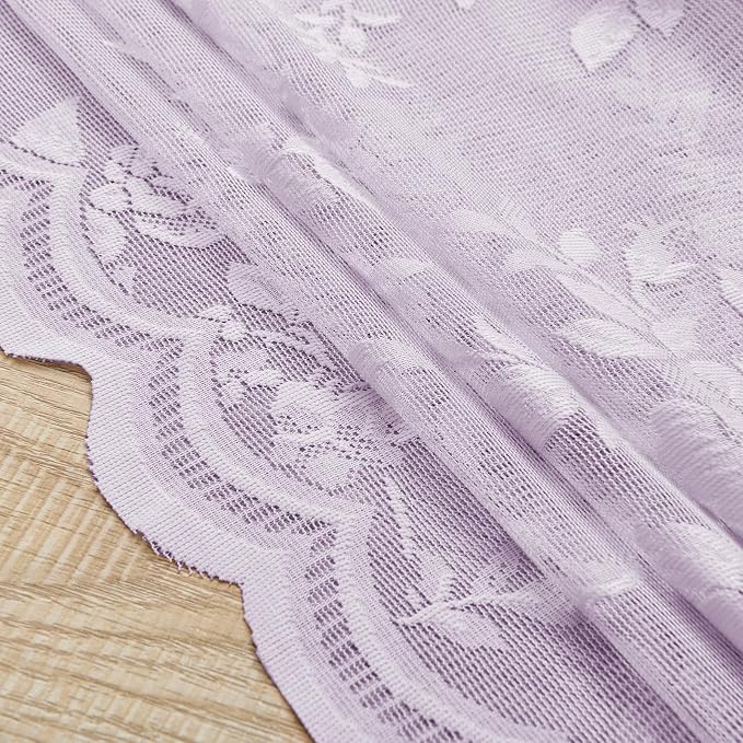 Lilac Purple Lace Curtains - Image 7