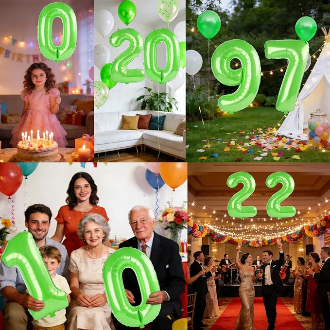 40 Inch Number 97 Balloons for 97th Birthday Party Decorations, 0-100 Fruit - Image 7