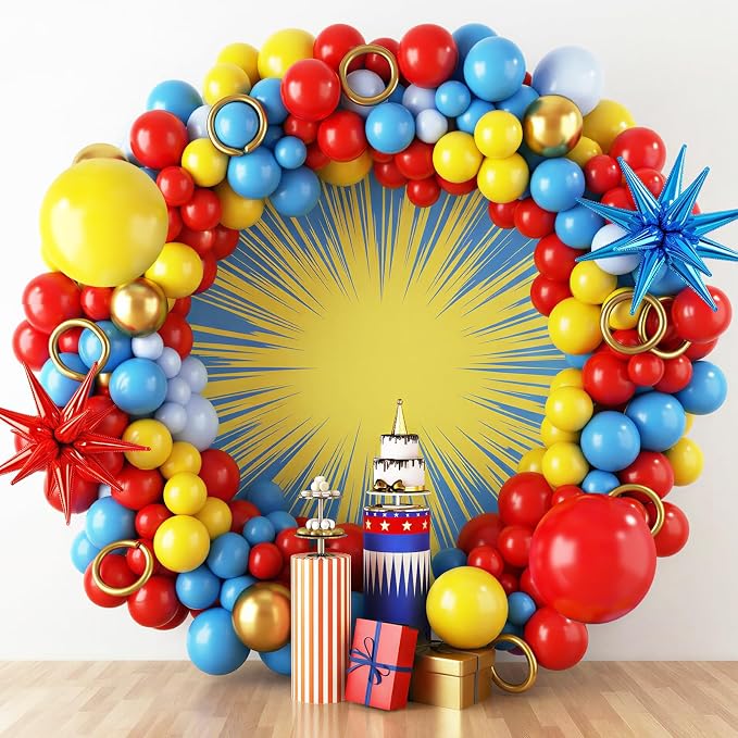 RUBFAC Carnival Balloons Garland Arch Kit, Canival Circus Balloons - Image 5