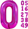 Laser Hot Pink 0 Balloon by IWERP