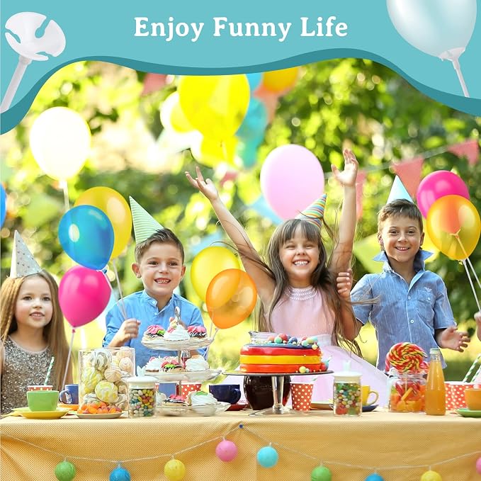 PP OPOUNT 35 Pieces Balloon Sticks, 12.6 inches Plastic Balloons Sticks | - Image 7