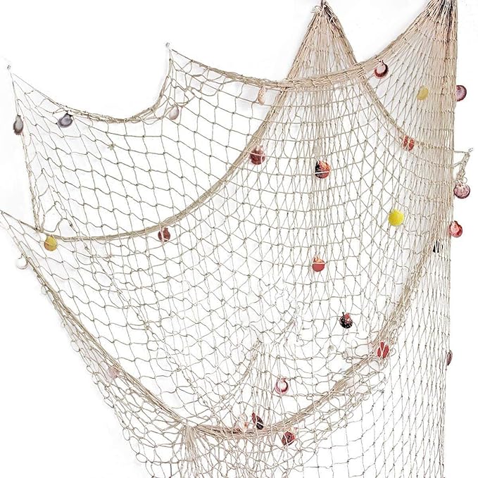 Rosoz Nature Fish Net Wall Decoration by Rosoz