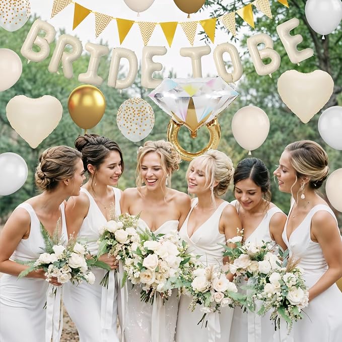 Sand White Bachelorette Party Decorations, Nude White Bride To Be Bridal Shower - Image 6