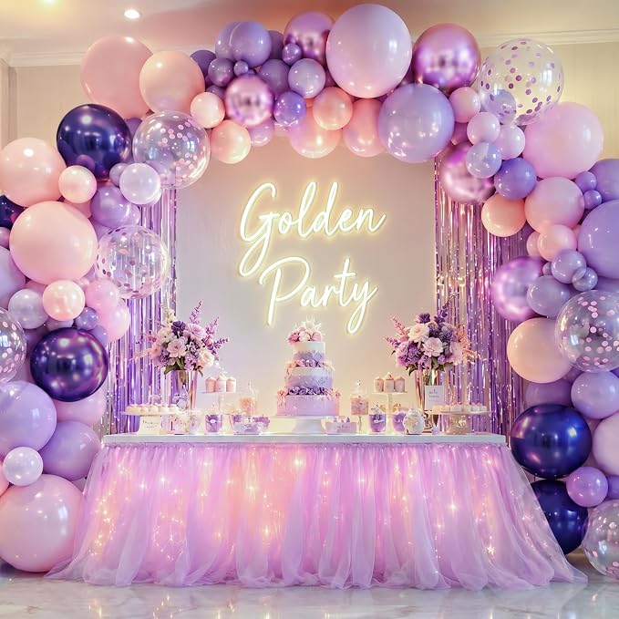 Pink Purple Balloons, Light Pink Purple Balloon - Image 8