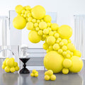 PartyWoo Yellow Balloons 100pcs Matte Yellow Color 36 18 12 10 5 Inch | Balloons by PartyWoo