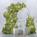 PartyWoo Sage Green Balloons 92pcs Different Sizes of 18 12 10 5 Inch Olive by PartyWoo