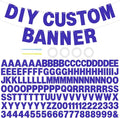 146 PCS DIY Glitter Letter Banner Kit, A-Z Letters & Numbers, Graduation by EWOID