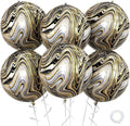 Black Gold and White Balloons Foil, 22Inch Metallic Balloons Printed, Round by Saxuxu