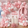 Pink Bow Balloon Garland Arch Kit by Unknown