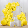 PartyWoo Yellow Balloons 145pcs Matte Yellow Color 18 12 10 5 Inch | 18 12 10 5 by PartyWoo