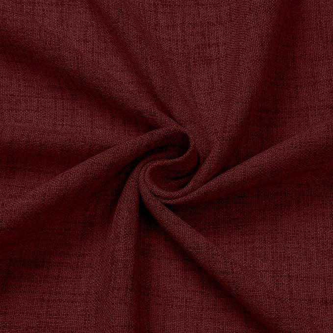 Tollpiz Short Linen Tier Curtains Rod Pocket Semi Sheer Half Kitchen Curtain - Image 9