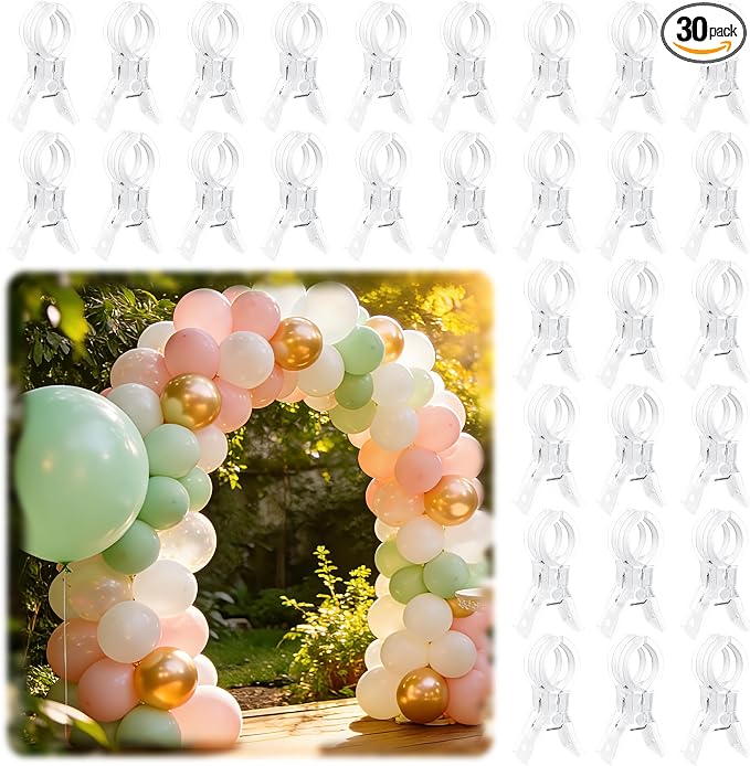 PUGPIU 30 Pack Balloon Arch Clips by Unknown
