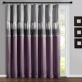 Lush Decor Night Sky Window Curtain Panel, Single 100"W x 84"L Purple & Gray by LushDecor