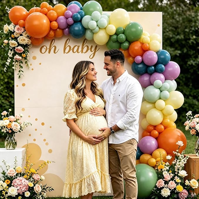 Rainbow Balloon Arch Kit for Whimsical Baby Shower Birthday Decorations | - Image 5