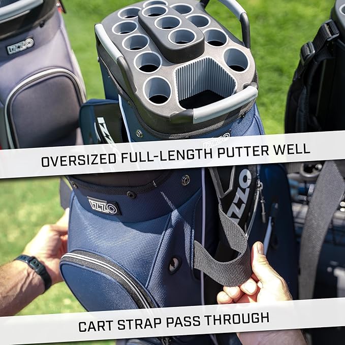Izzo Ultimate Organizer Golf Cart Bag