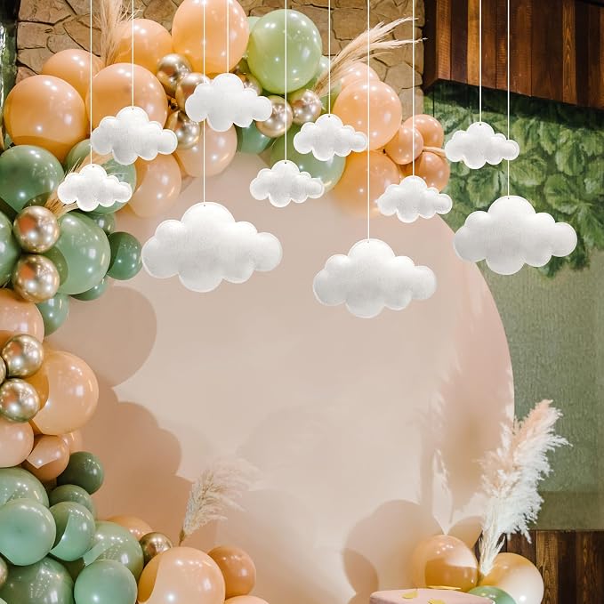 Ayfjovs 10pcs 3D Cloud Decoration Hanging Cloud - Image 8
