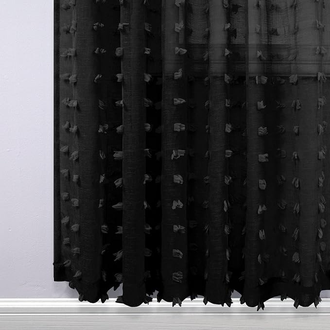 KOUFALL Black Curtains 102 Inches Long - Image 5