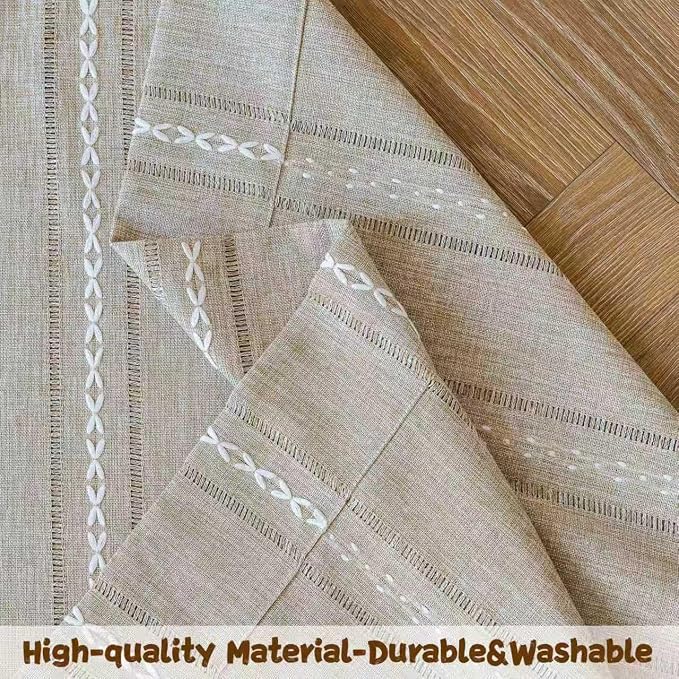 Sutuo Home Boho Curtains for Bedroom Living Room 90 Inch Length, Light - Image 6