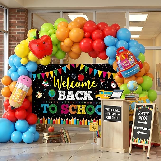 Back to School Balloon Arch Kit, First Day of School Decor - Image 2